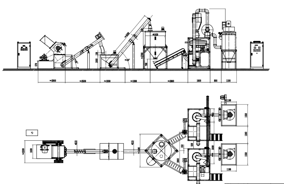 Drawing of Crushing and Mill Machine